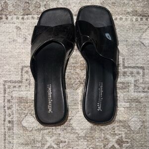 Jeffrey Campbell Black Patent mules